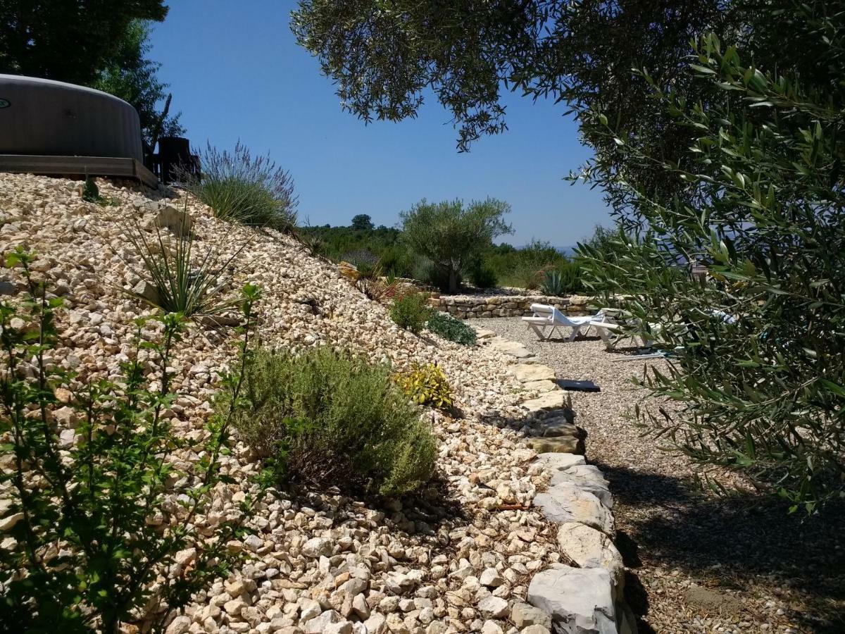 Les Agaves Piscine Panoramique Vue Exceptionnelle Panzió Grospierres Kültér fotó