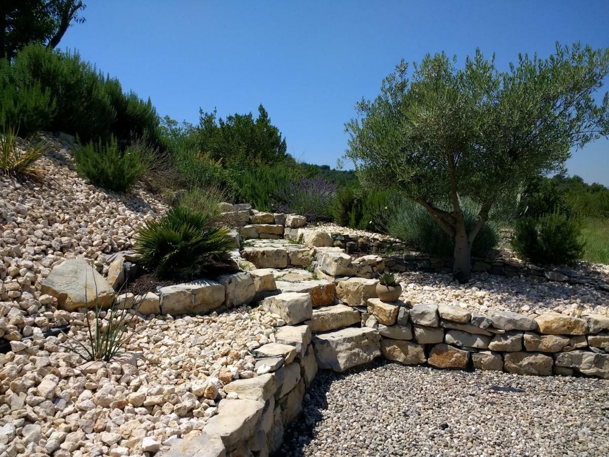 Les Agaves Piscine Panoramique Vue Exceptionnelle Panzió Grospierres Kültér fotó