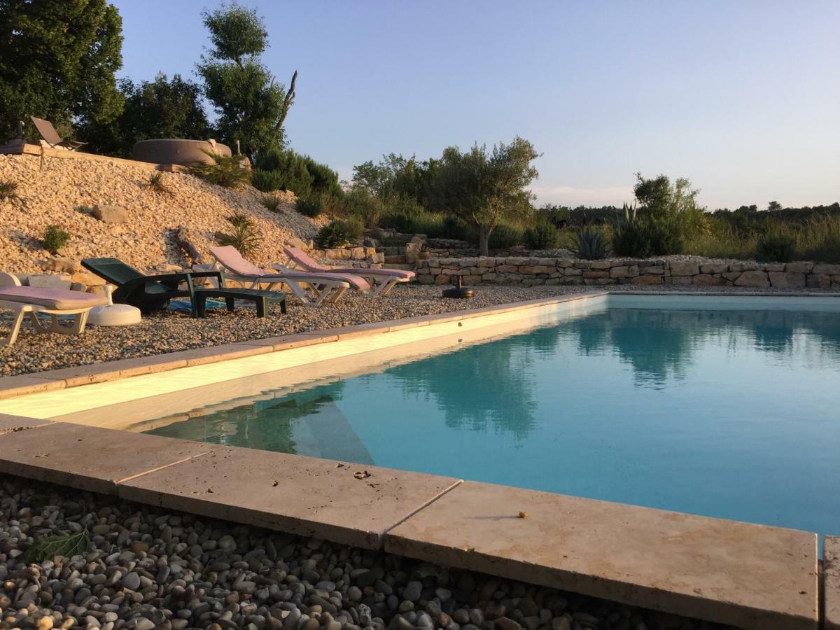 Les Agaves Piscine Panoramique Vue Exceptionnelle Panzió Grospierres Kültér fotó