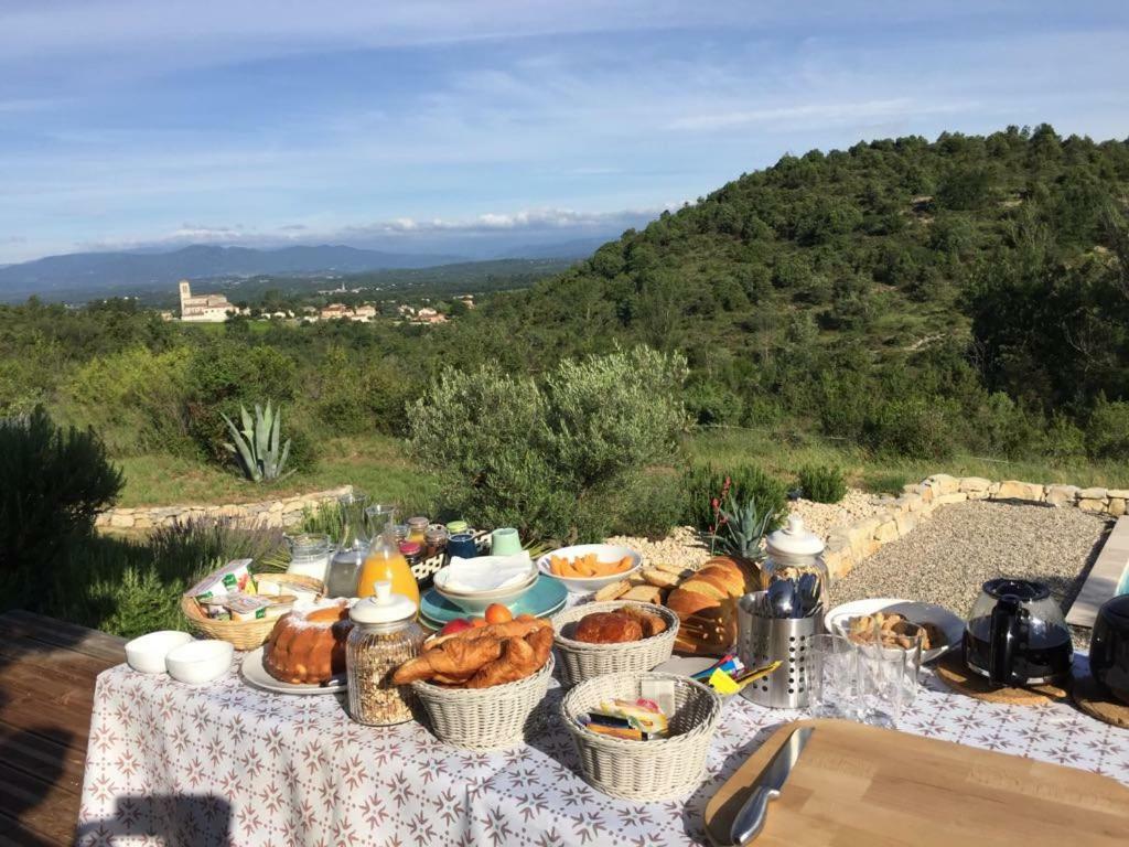 Les Agaves Piscine Panoramique Vue Exceptionnelle Panzió Grospierres Kültér fotó