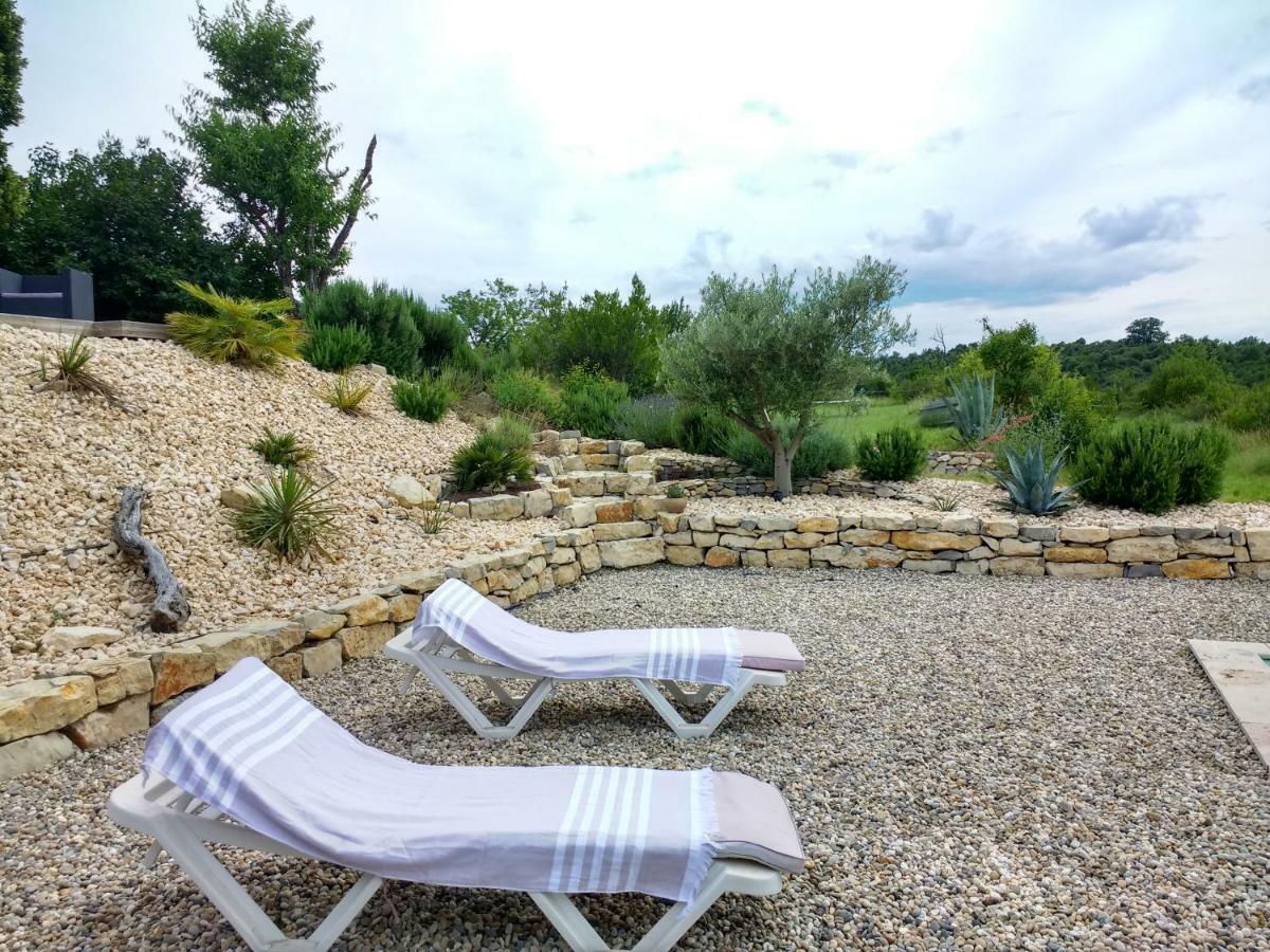 Les Agaves Piscine Panoramique Vue Exceptionnelle Panzió Grospierres Kültér fotó