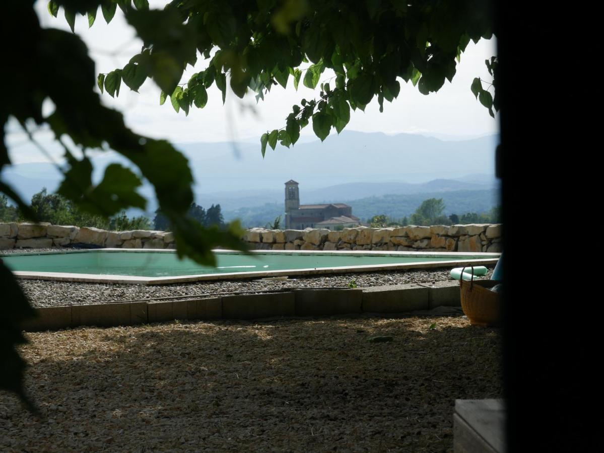 Les Agaves Piscine Panoramique Vue Exceptionnelle Panzió Grospierres Kültér fotó